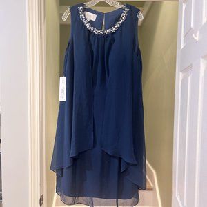 Navy Blue Party Dress, AZAZIE